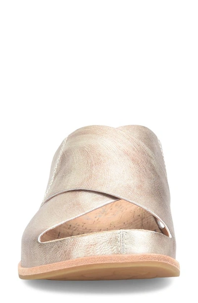 Kork-ease Tutsi Slide Sandal In Light Gold Metallic