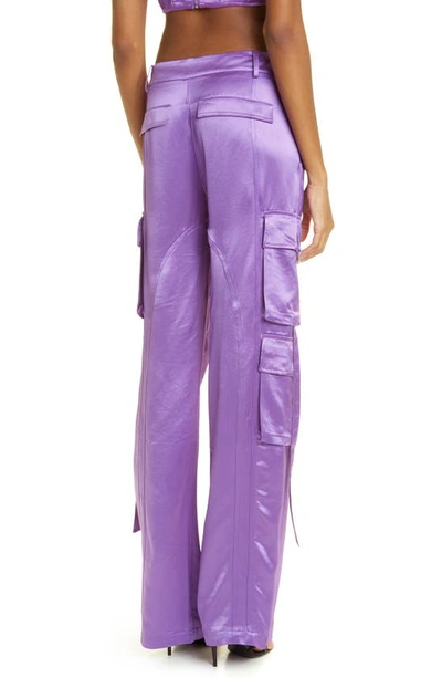 Shop Retroféte Andre Cargo Pants In Orchid Purple