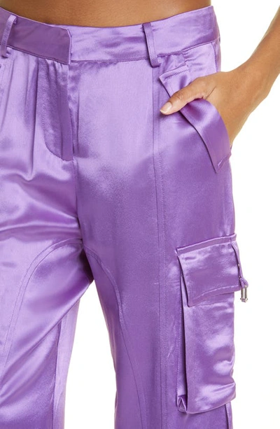 Shop Retroféte Andre Cargo Pants In Orchid Purple