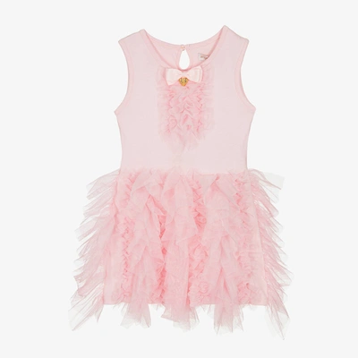 Shop Angel's Face Girls Pink Cotton & Tulle Ruffle Dress