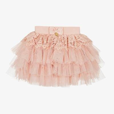 Shop Angel's Face Girls Pink Lace & Tulle Skirt