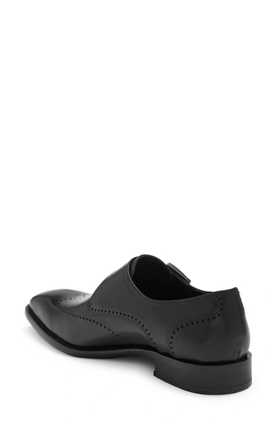 Maison Forte Carver Monk Strap Shoe In Black