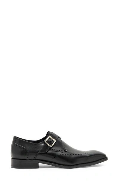 Maison Forte Carver Monk Strap Shoe In Black