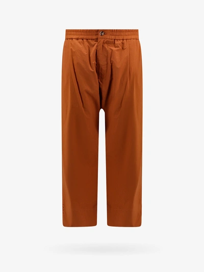 Shop Amaranto Trouser In Brown