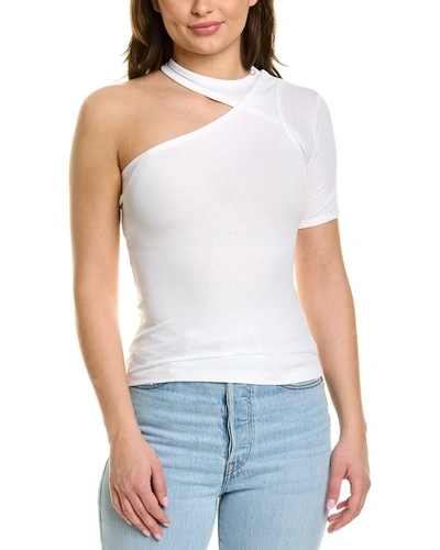 Shop Rta One-shoulder Blouse In White