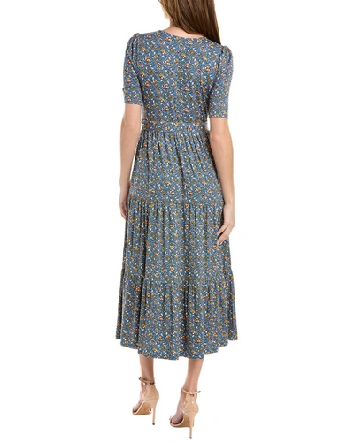 Shop Boden Tiered Wrap Jersey Maxi Dress In Blue