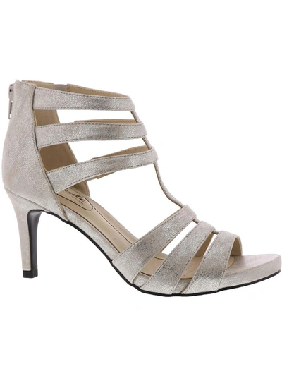 Shop Lifestride Mallie Womens Strappy Heels In Silver