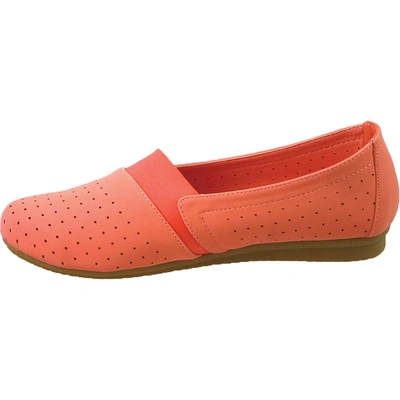 Shop Beacon Lenore Womens Perforated Slip-on Flats In Pink