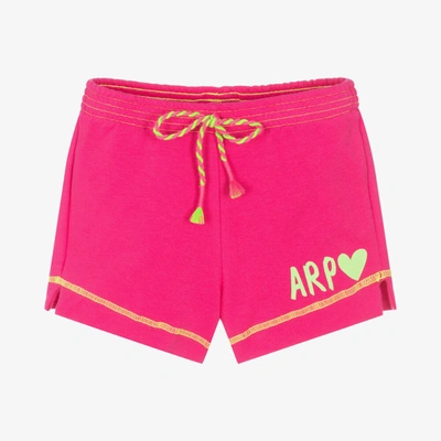 Shop Agatha Ruiz De La Prada Girls Pink Cotton Jersey Shorts