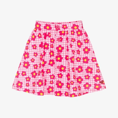 Shop Agatha Ruiz De La Prada Girls Pink Gingham Floral Skirt