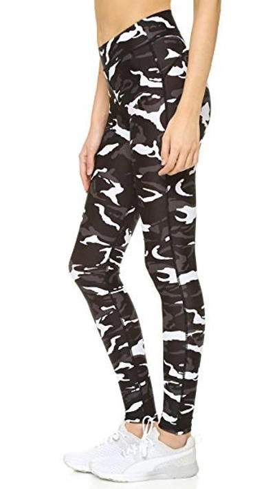 Shop Hpe Camo Leggings In Black/white