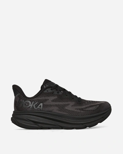 Shop Hoka One One Clifton 9 Sneakers Black In Multicolor