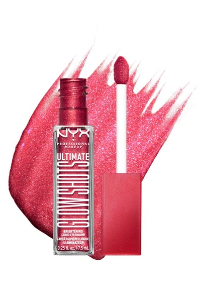 Shop Nyx Ultimate Glow Shots Liquid Eyeshadow In Raspbery Rave