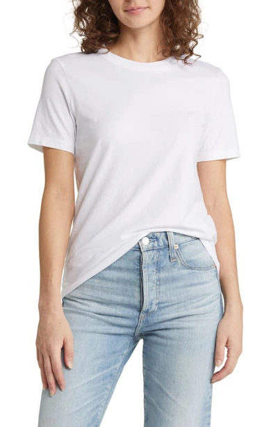 Shop Ag Jger Cotton Jersey T-shirt In True White