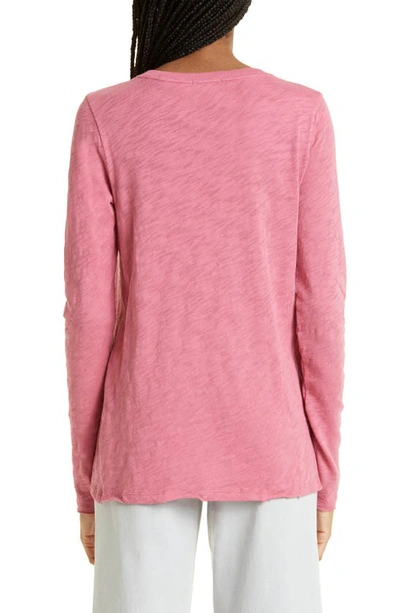 Shop Atm Anthony Thomas Melillo Destroyed Wash Tee In Rose Wine