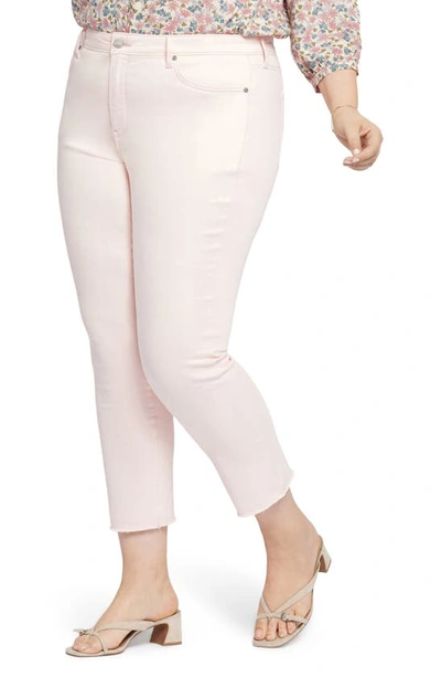 Shop Nydj Sheri Ankle Fray Hem Slim Jeans In Carnation