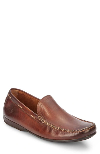 Shop Frye Lewis Venetian Loafer In Cognac