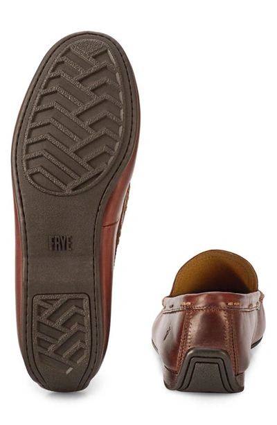 Shop Frye Lewis Venetian Loafer In Cognac