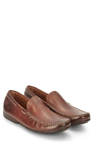 Shop Frye Lewis Venetian Loafer In Cognac