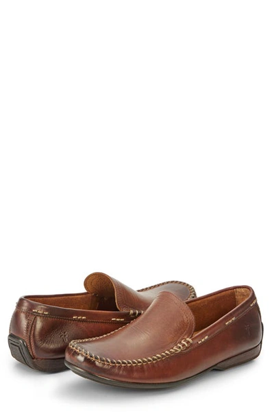 Shop Frye Lewis Venetian Loafer In Cognac