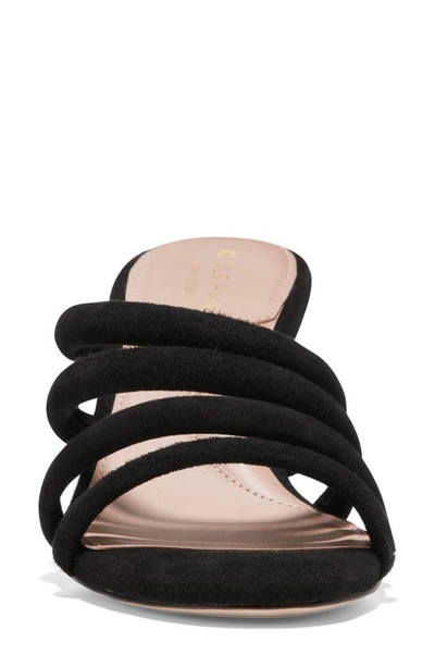 Shop Cole Haan Adella Strappy Sandal In Black Suede
