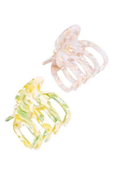 Shop L Erickson Go-go Assorted 2-pack Jaw Clips In Allure/ Citrus