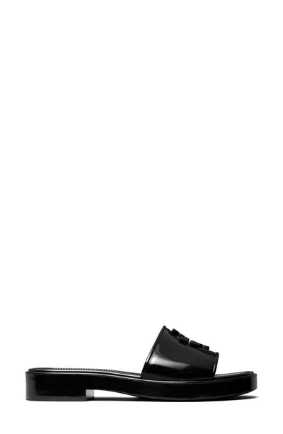 Shop Tory Burch Eleanor Jelly Slide Sandal In Perfect Black