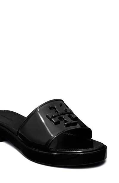 Shop Tory Burch Eleanor Jelly Slide Sandal In Perfect Black