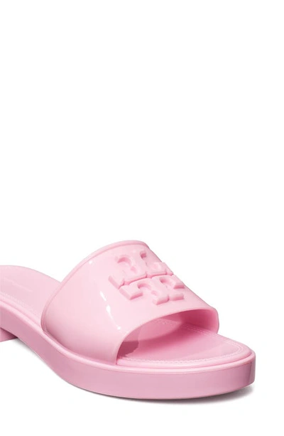 Shop Tory Burch Eleanor Jelly Slide Sandal In Petunia