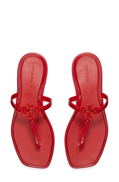 Shop Tory Burch Roxanne Jelly Sandal In Brilliant Red / Brilliant Red