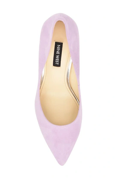 Shop Nine West Ezra Pointy Toe Pump In Light Purple 531