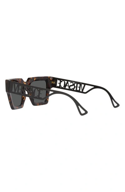 Versace Eyewear Square Frame Sunglasses In Havana