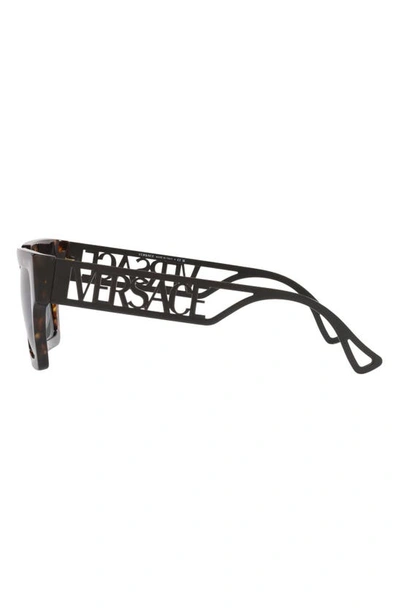 Versace Eyewear Square Frame Sunglasses In Havana