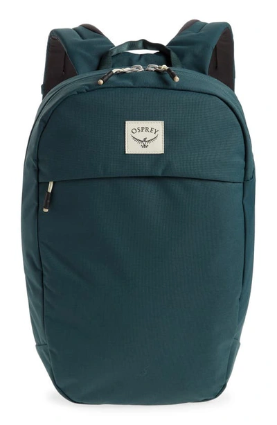 Shop Osprey Large Arcane Recycled Polyester Commuter Backpack In Stargazer Blue