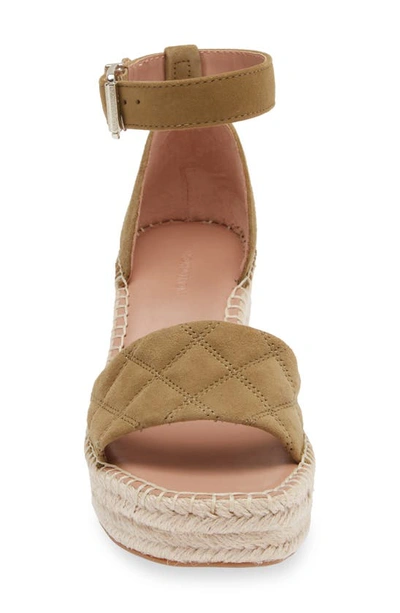 Shop Nordstrom Carmen Espadrille Platform Wedge Sandal In Olive Boa