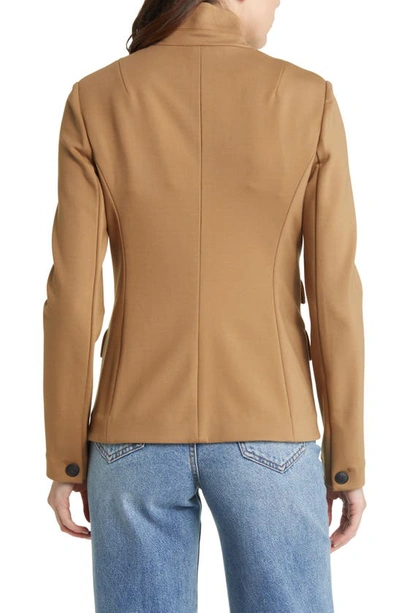 Rag & Bone Slade Brushed Wool-jersey Blazer In Camel