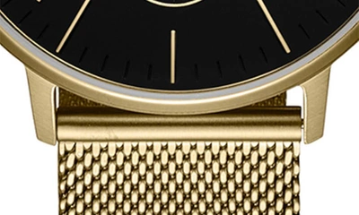 Shop Mvmt Watches Legacy Traveler Chronograph Mesh Strap Watch, 42mm In Black