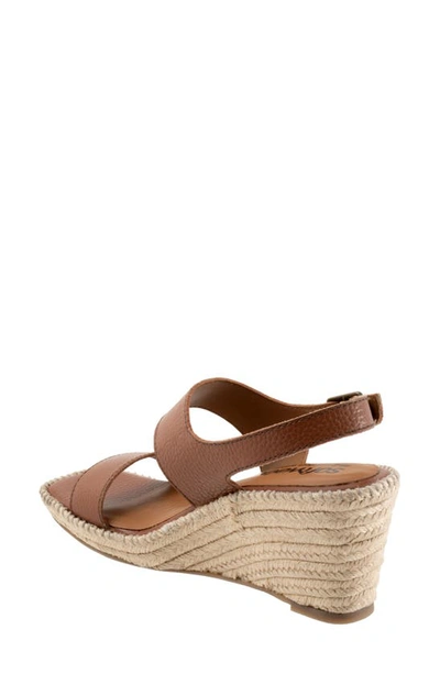 Softwalk Hartley Womens Leather Slingbacks Espadrilles In Brown