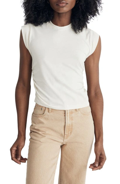 Shop Madewell Side Cinch Muscle Tee In Lighthouse