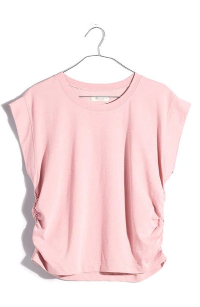 Madewell Side Cinch Muscle Tee In Warm Thistle