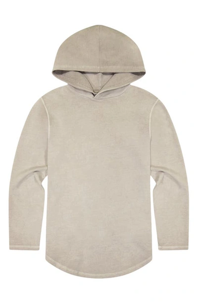 Shop Goodlife Sunfaded Micro Terry Hoodie In Timber