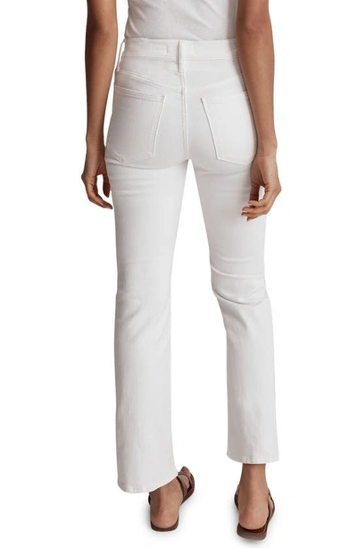 Madewell Kick Out Crop Flare Jeans In Pure White