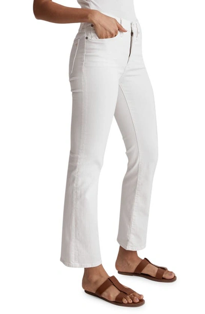 Madewell Kick Out Crop Flare Jeans In Pure White