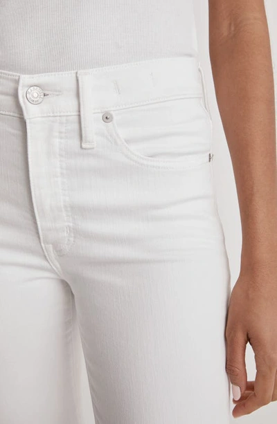 Madewell Kick Out Crop Flare Jeans In Pure White