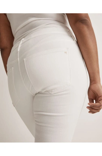 Madewell Kick Out Crop Flare Jeans In Pure White