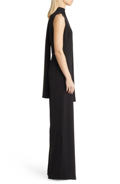 Black Halo Kynlee Sleeveless Wide Leg Jumpsuit In Black