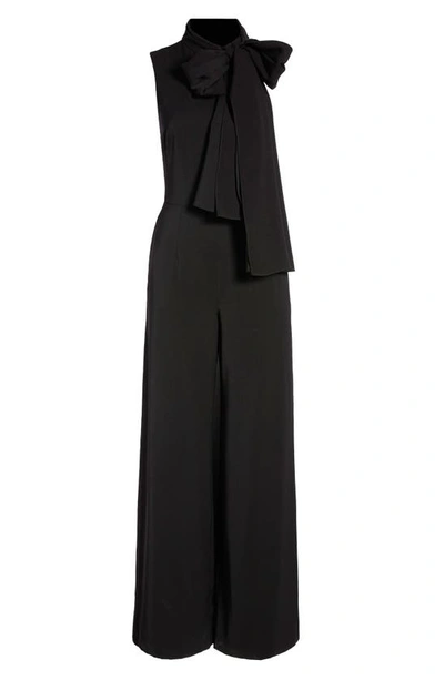 Shop Black Halo Kynlee Sleeveless Wide Leg Jumpsuit In Black