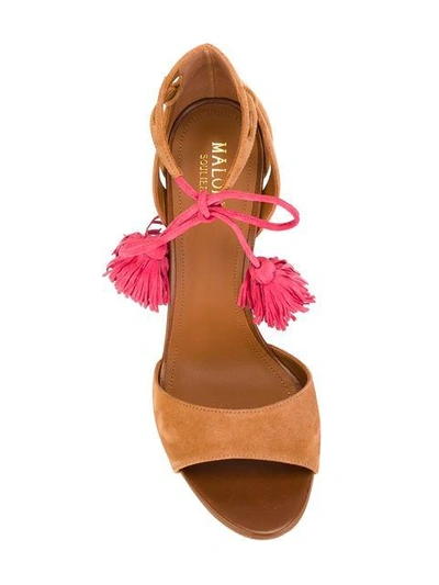 Shop Malone Souliers Bi-colour Heeled Sandals