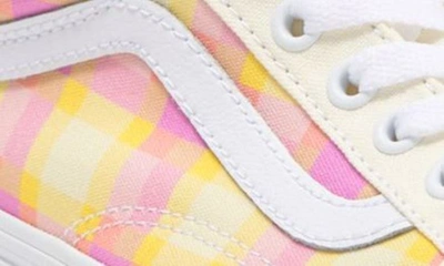Shop Vans Old Skool Stackform Sneaker In Pastel Picnic Pink Plaid