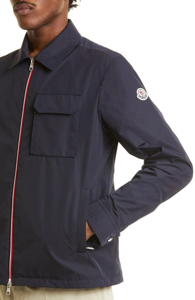 Shop Moncler Epte Waterproof Windbreaker Jacket In Navy